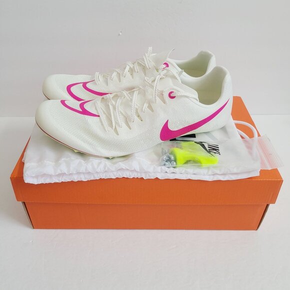 Nike Zoom Ja Fly 4 Track & Field Shoes DR2741-100 Size 9.5 Sail Fierce Pink